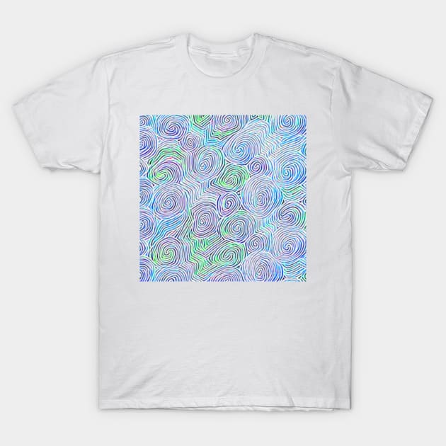 Spring Swirls (MD23SPR024b) T-Shirt by Maikell Designs